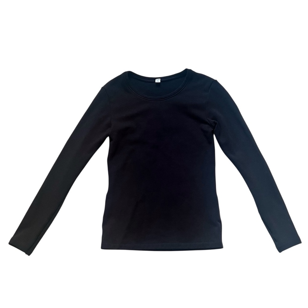 Uniqlo HEATTECH Ultra Warm Classic Black Long Sleeve Size XS